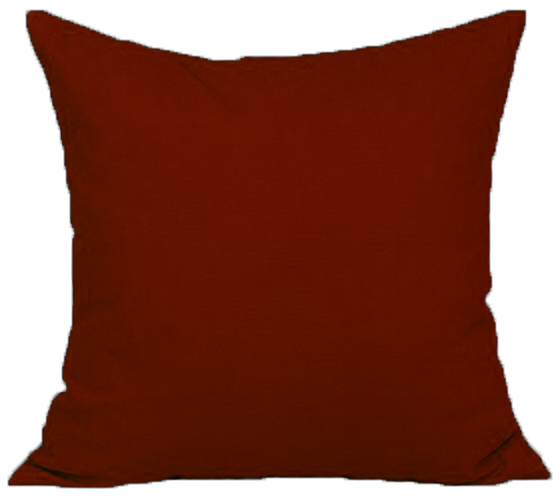 Euro Pillow Sham Solid Color Orange, Green, Black, Brown, Tan, Purple, Pink, Yellow, Blue, Mint, Cover Case With Edge 26"x 26" Pillow. Large