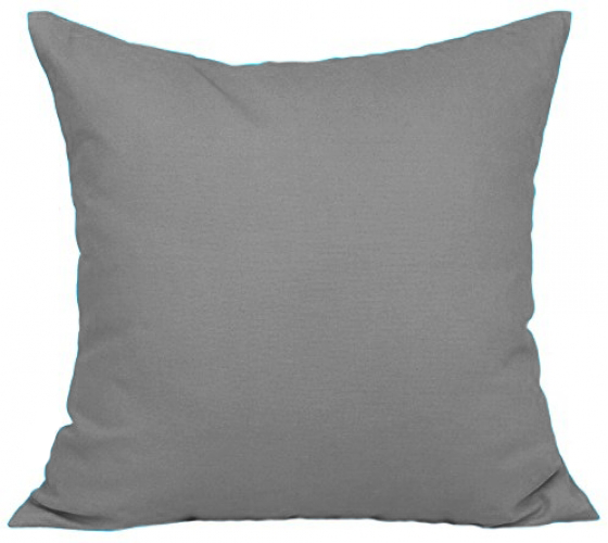 Euro Pillow Sham Solid Color Orange, Green, Black, Brown, Tan, Purple, Pink, Yellow, Blue, Mint, Cover Case With Edge 26"x 26" Pillow. Large