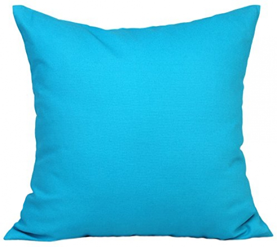 Euro Pillow Sham Solid Color Orange, Green, Black, Brown, Tan, Purple, Pink, Yellow, Blue, Mint, Cover Case With Edge 26"x 26" Pillow. Large