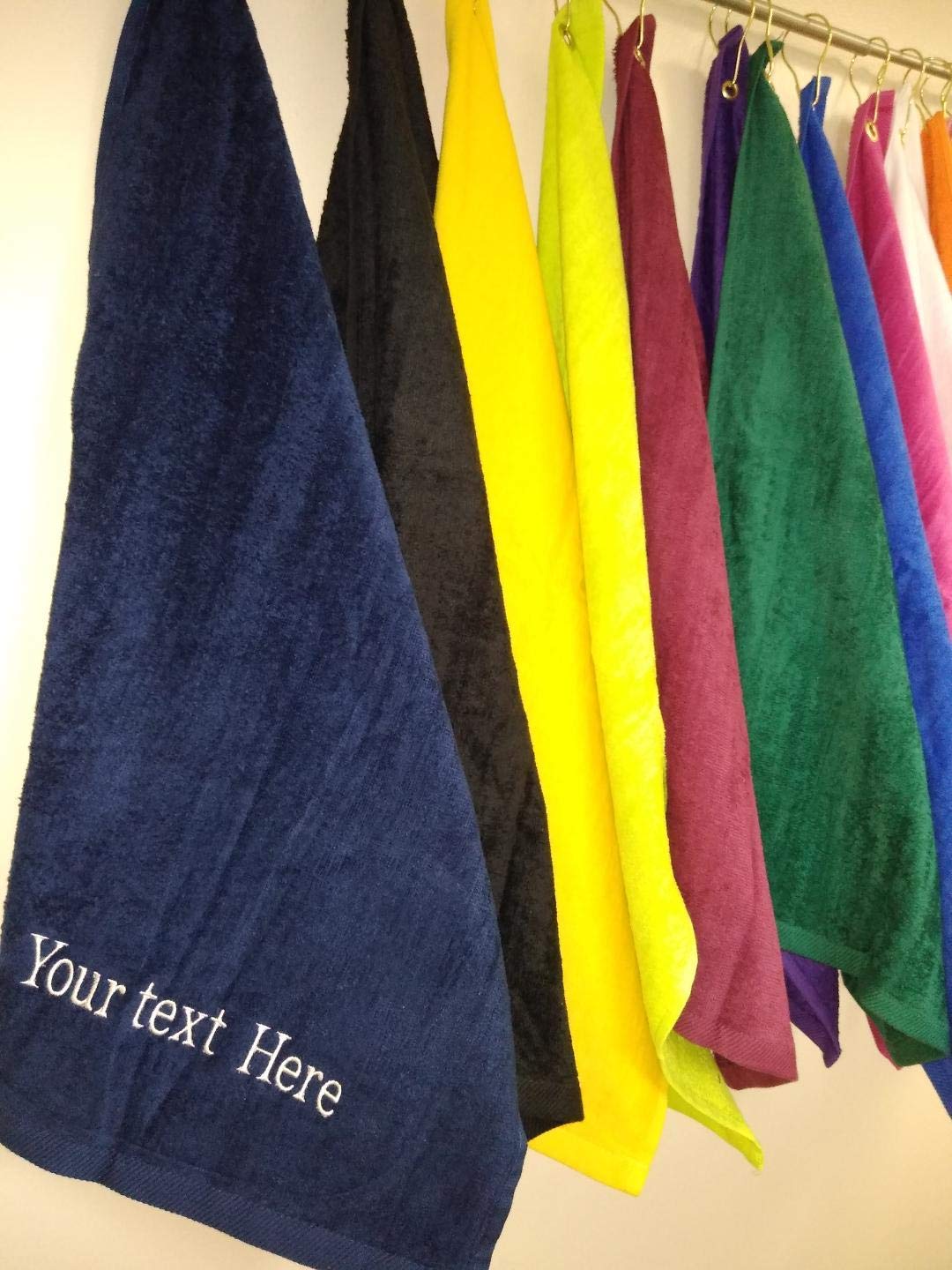 Personalized embroidered towels, Custom name, personal or gift, Gym, sport, teams , golf , bowling ,many colors