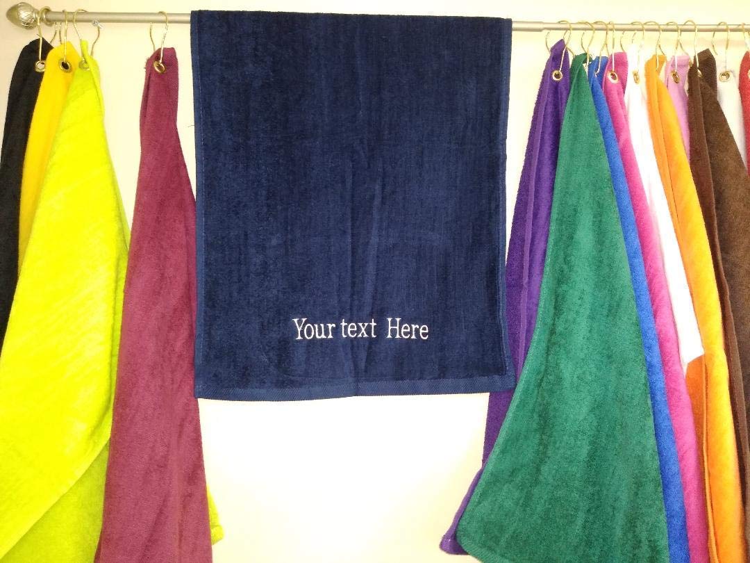 Personalized embroidered towels, Custom name, personal or gift, Gym, sport, teams , golf , bowling ,many colors