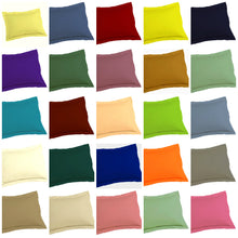 Load image into Gallery viewer, Solid Color with edge Pillow Sham Grey, Rust, Burgundy, Turquoise, Sage, Beige,Teal, White, Rust, Pillow case cover standard w/ edge 20&quot;x 26&quot; pillow.
