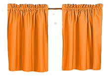 Load image into Gallery viewer, Blackout Curtains 32&quot; Solid Color, Cafe style, Block Out Light, Thermal, Campers, RV, bathrooms, Kitchen, small windows, Basement, Tiers, Custom
